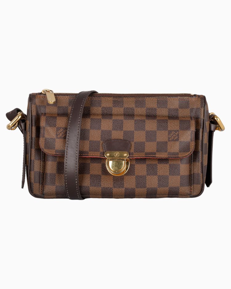 Louis Vuitton パース Bolsa Louis Vuitton Original Ravello GM Canvas Damier Ébène Feminina
